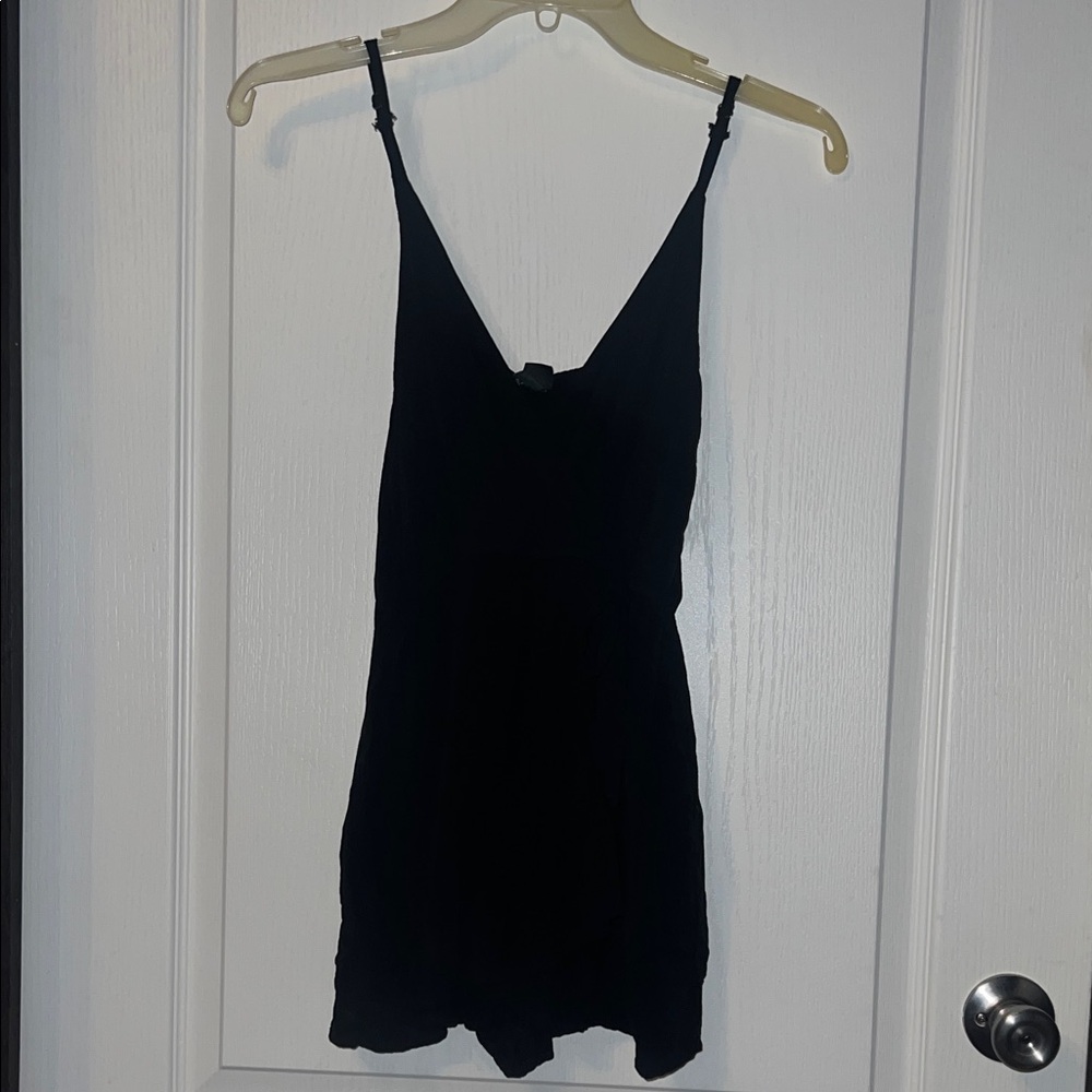 Wild Fable Black Ruffle Romper